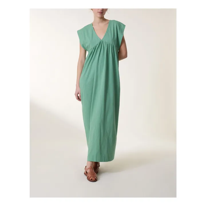 Leon & Harper Robe Richard Coton Bio | Vert céladon