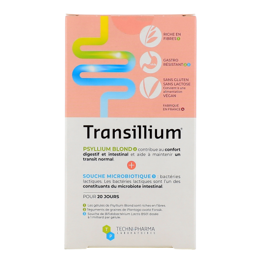 Transillium : psyllium blond et probiotiques - Flore intestinale