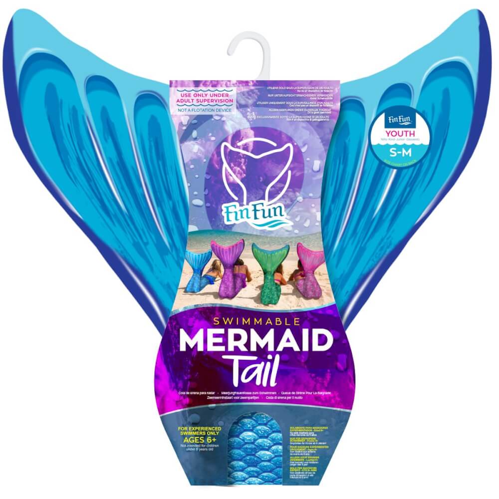 Fin Fun Meerjungfrau Mermaidens Blau S/M