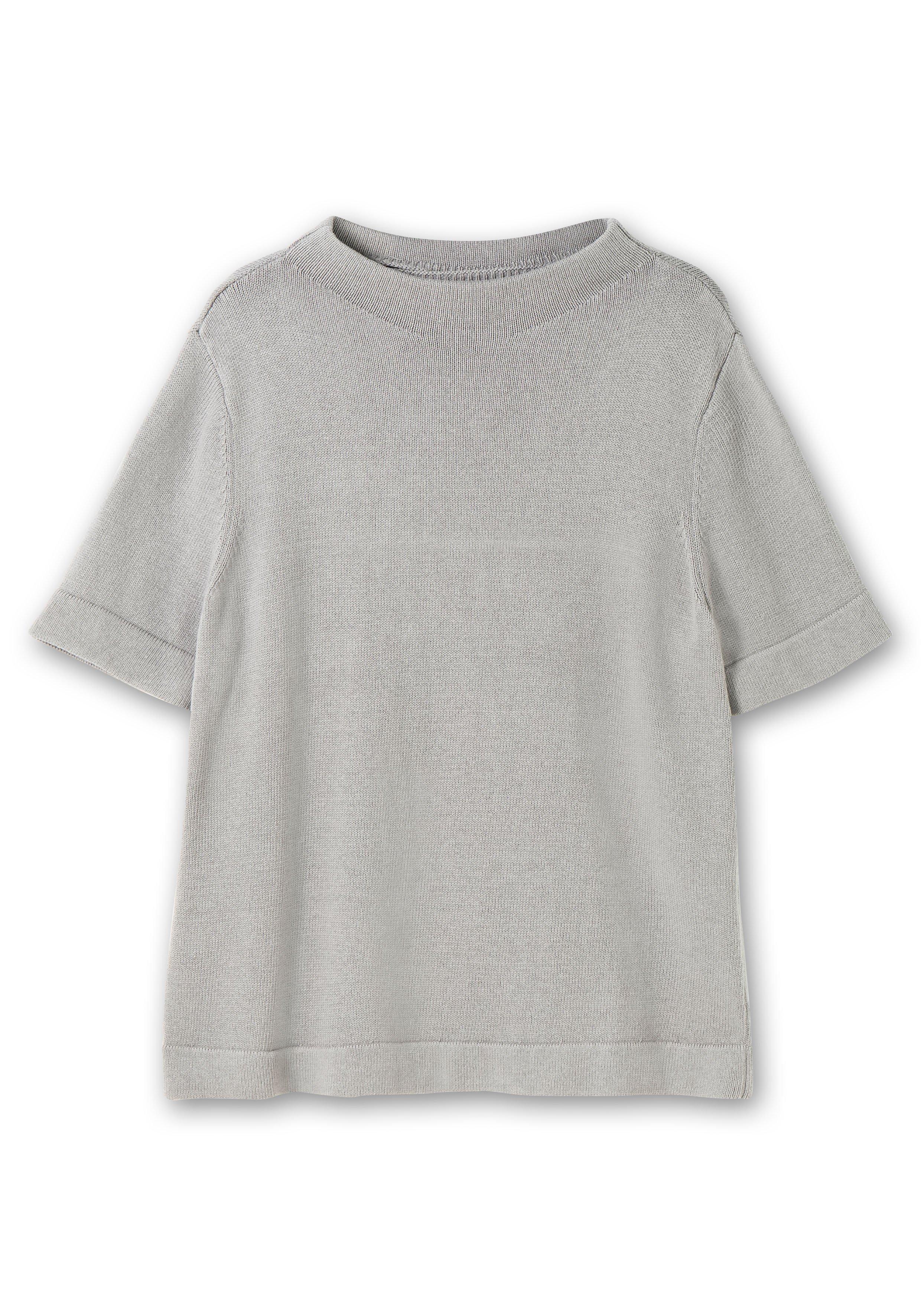 Pullover mit Halbarm und Stehkragen