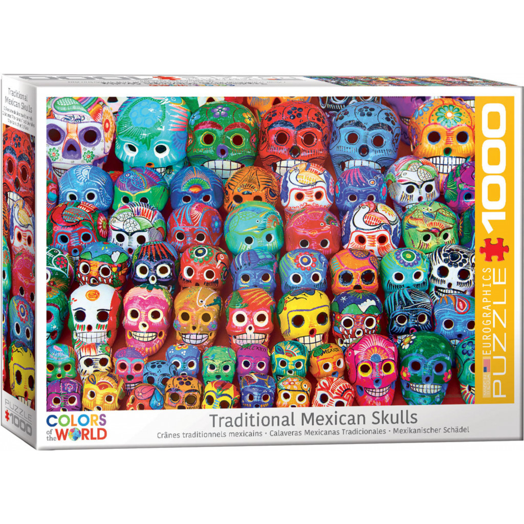 Puzzle - Crânes Tradtionnels Mexicains - 1000 Pièces