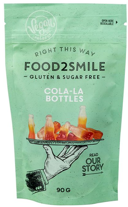 food2smile Cola-la flesjes Suiker- en Lactosevrij 90g