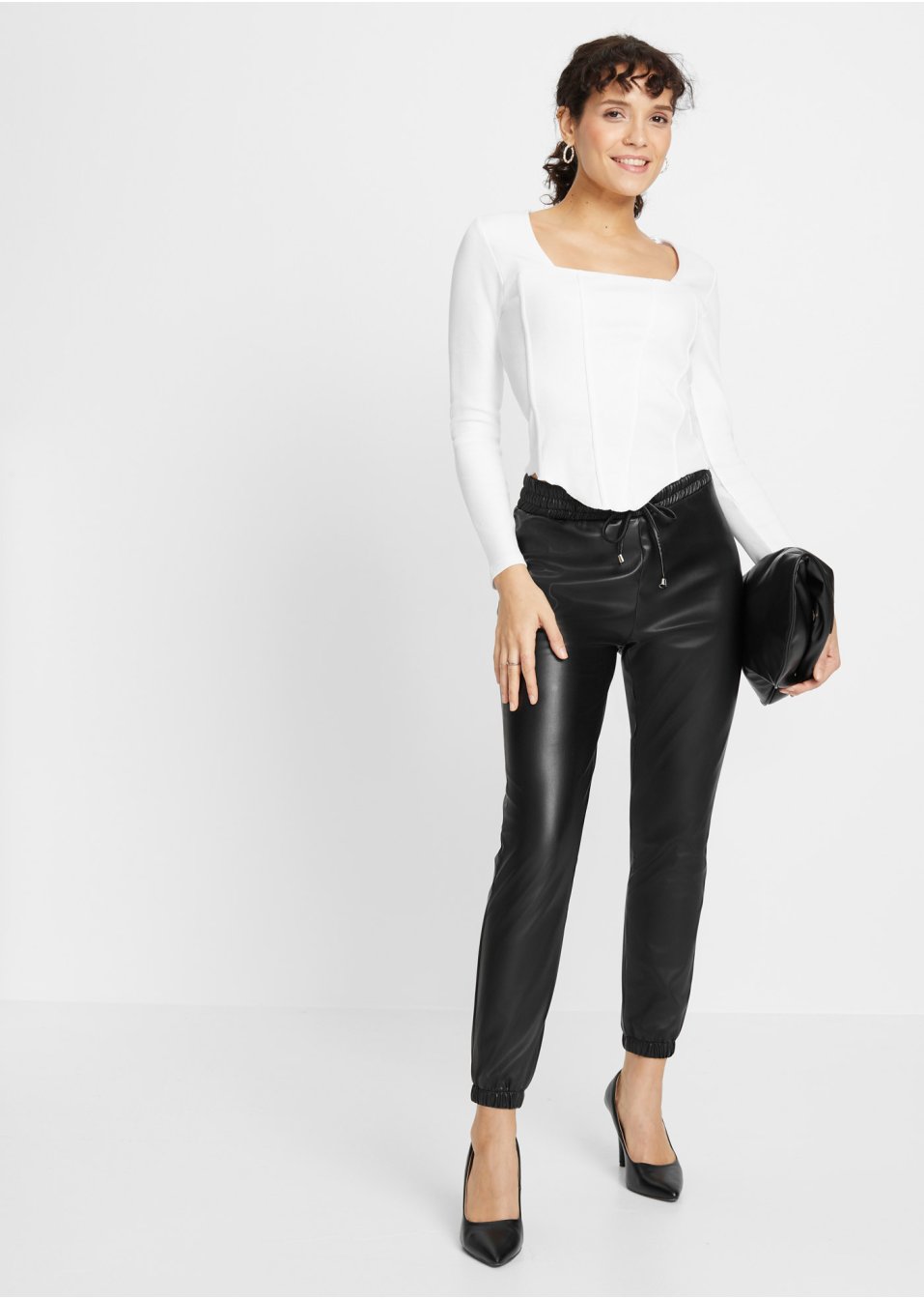 Pantalon enduit
