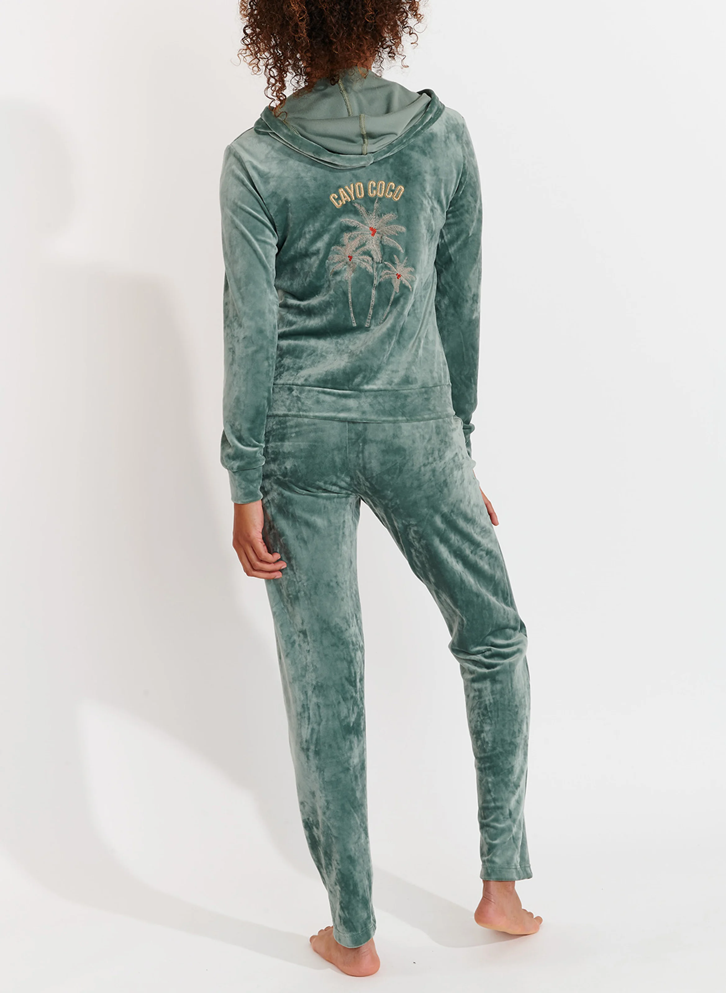 KEENAN SEALAKE - Pantalon de jogging en velours | Vert
