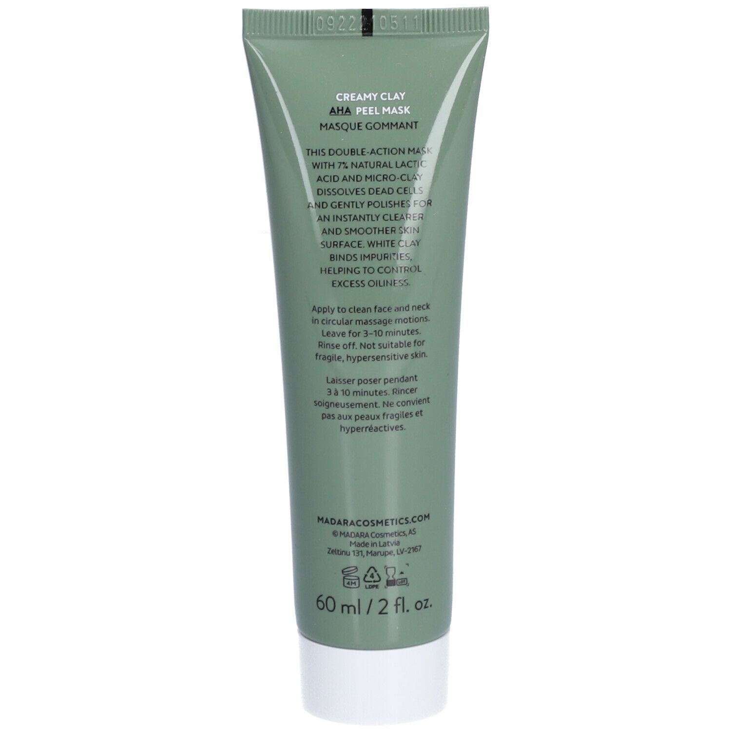 Madara ​PEEL Creamy Clay Aha Peeling-Maske 7% 60ml