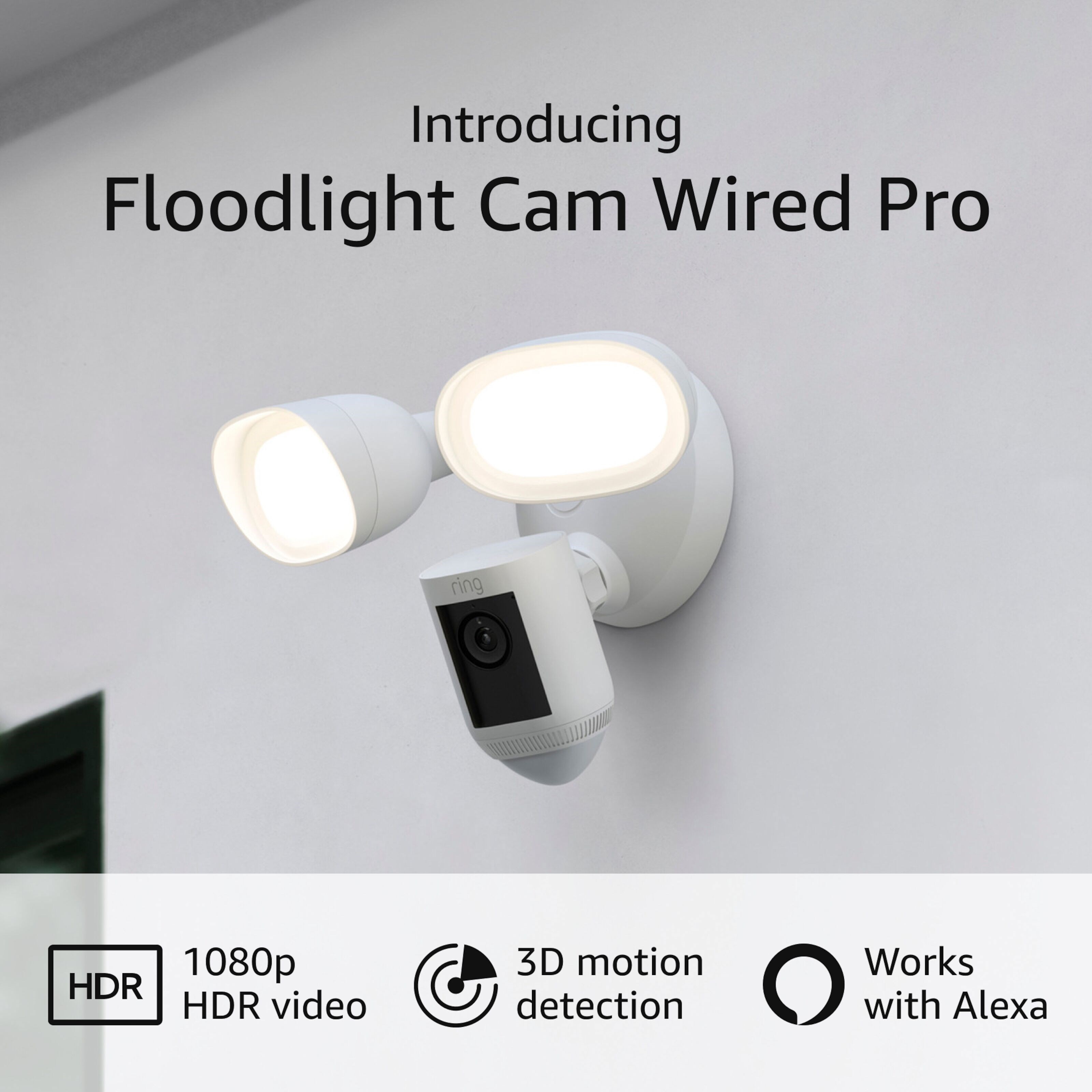 Ring Floodlight Cam Pro Hvit
