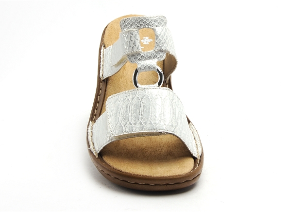 Rieker mules et sabots plats femme 608p9 blanc