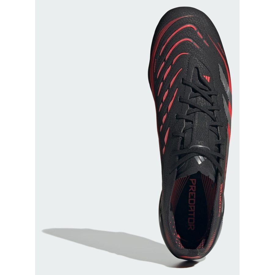 adidas Predator Elite FG Stealth Victory - Noir/Gris/Lucid Red