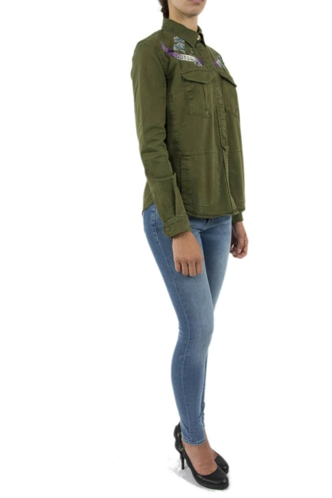 chemisier guess jeans w83h54 vert