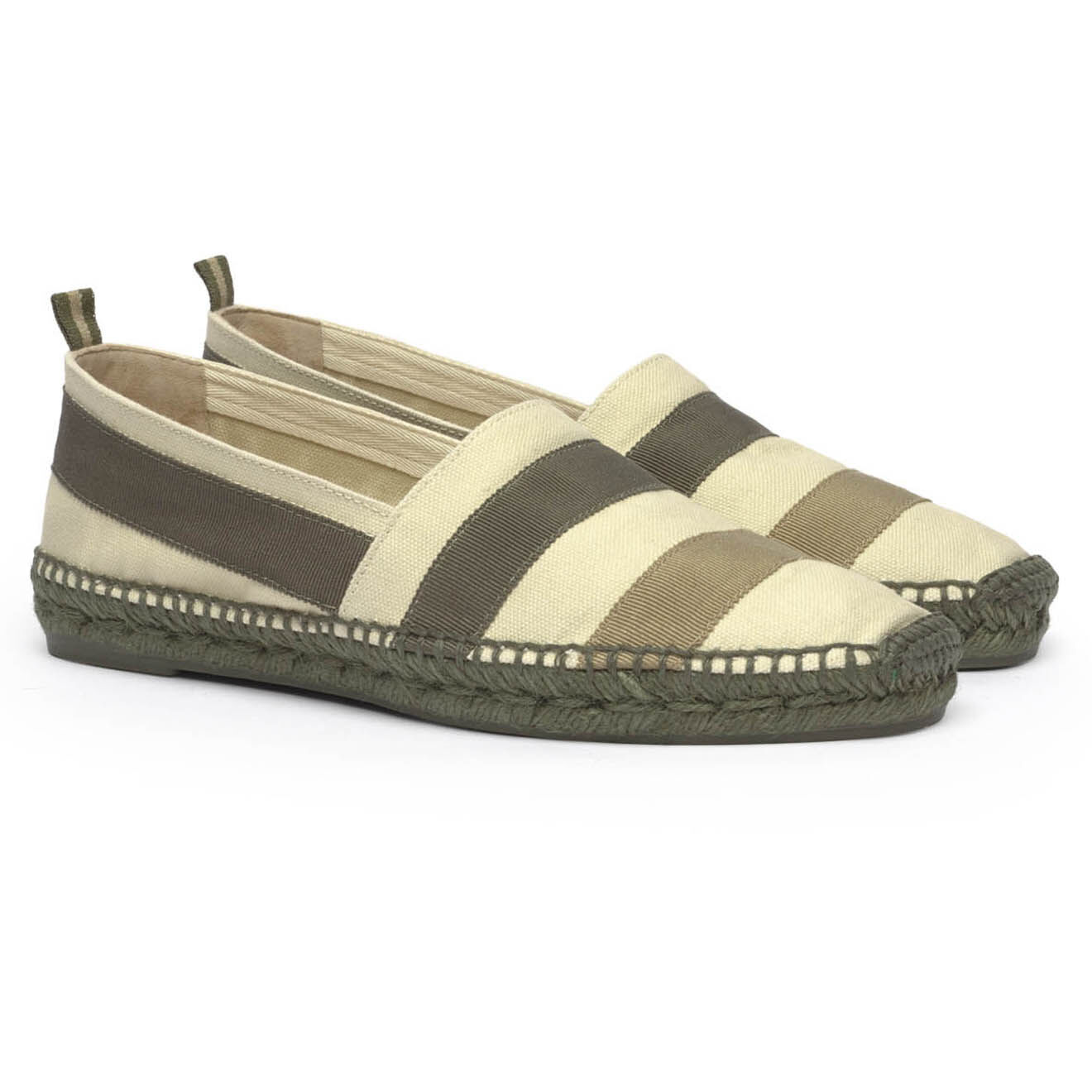 Castaner Espadrilles Perseo à rayures vert/multicolore