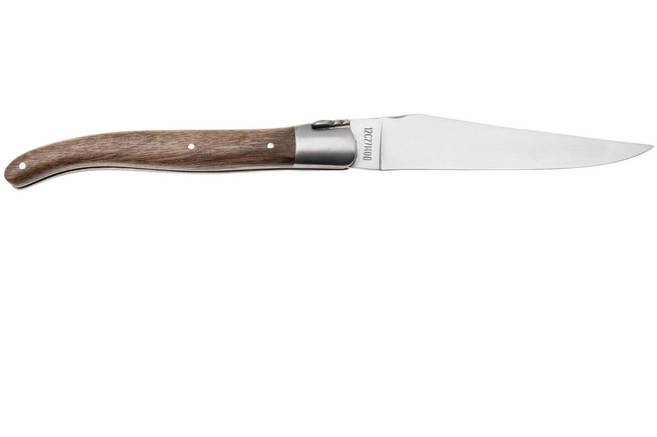 Laguiole en Aubrac Walnut, Matt Bolster, zakmes, 12 cm