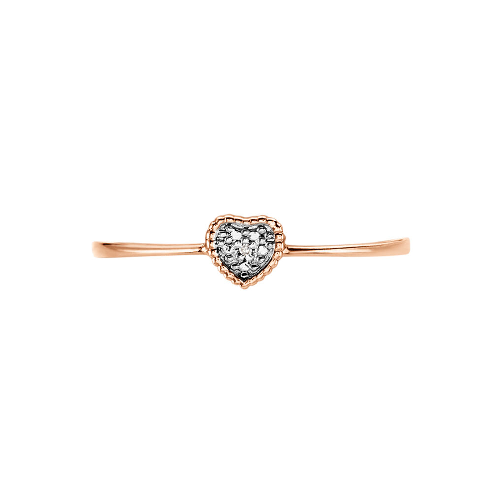 Bague Mon 1er Diamant Or Rose Diamant