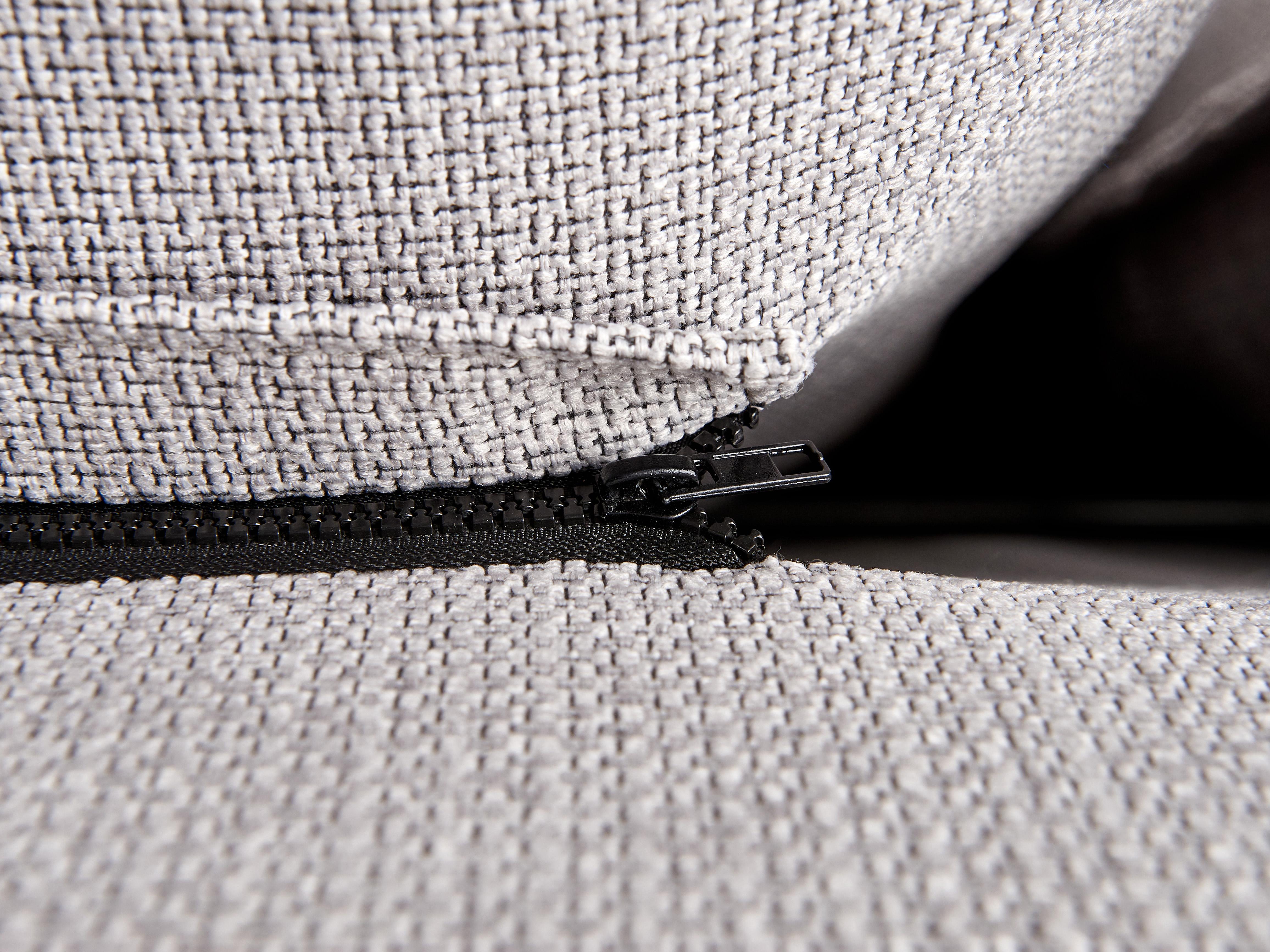 Bed Stof BAJONNA 180 x 200 cm Lichtgrijs