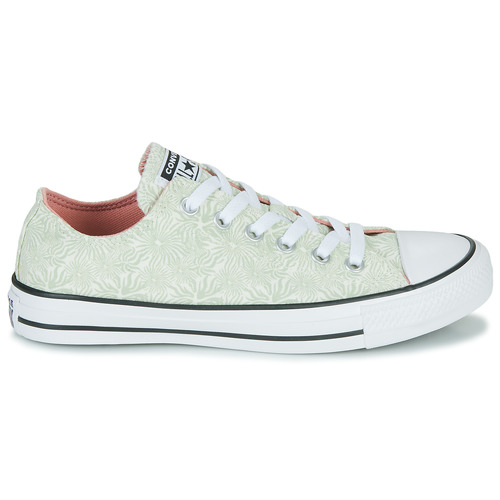 Converse - CHUCK TAYLOR ALL STAR FLORAL OX - Vert / Blanc