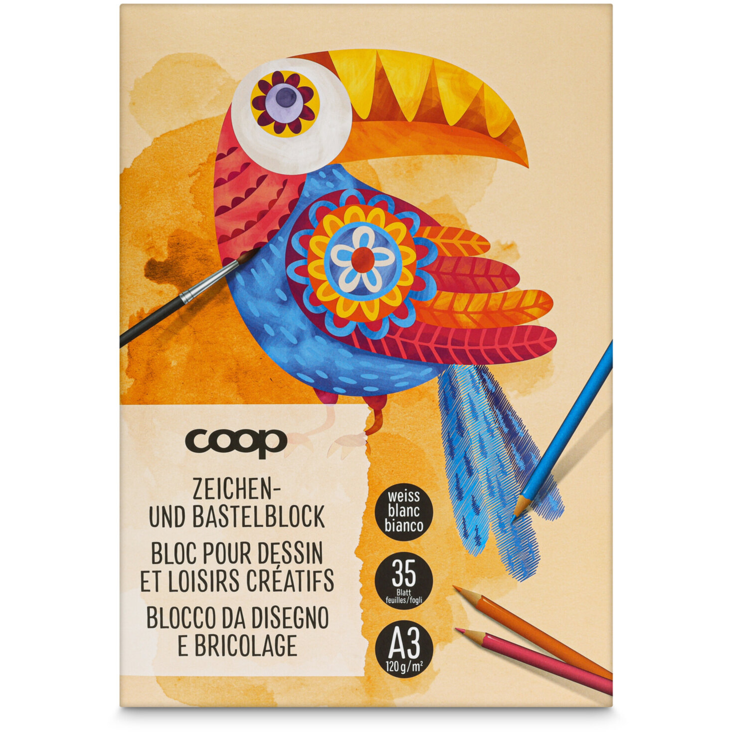 Zeichenblock A3 120 g/m2