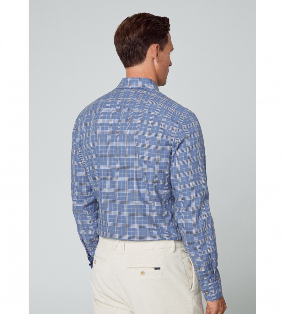 Camisa de flanela leve Hackett azul