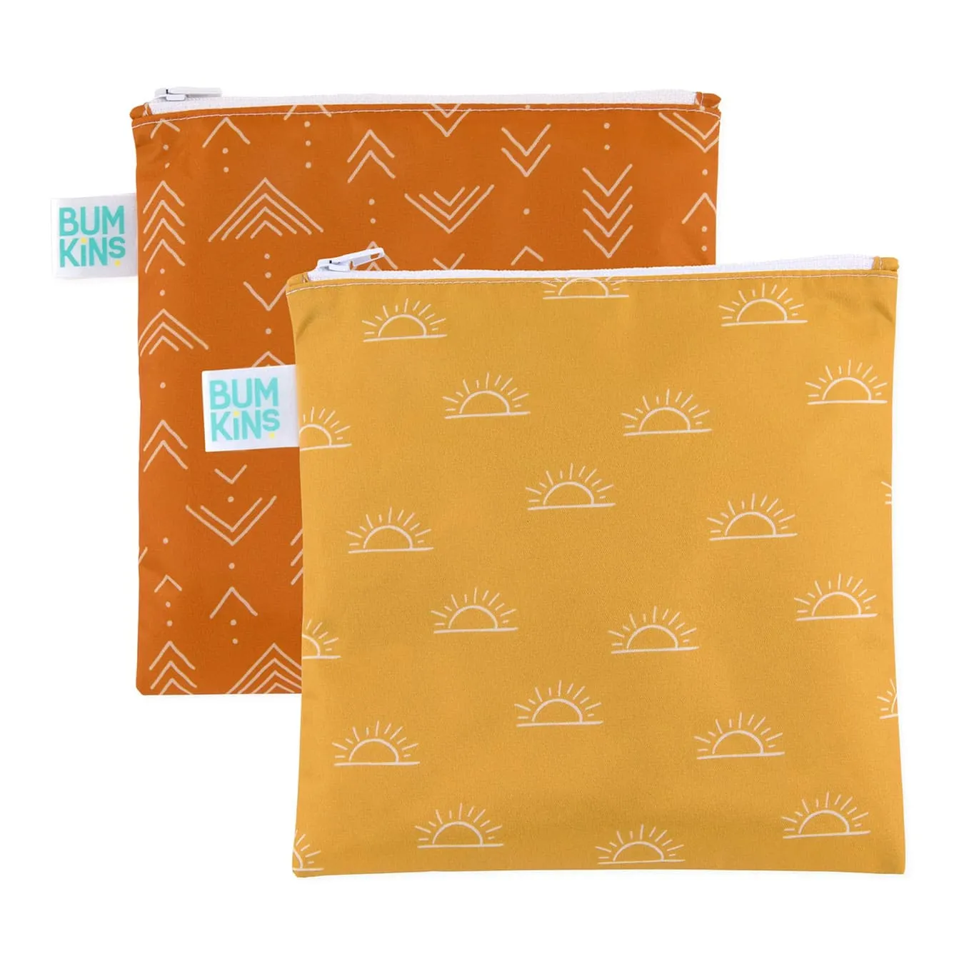 Bumkins Sac de Collation Paquet de 2 Large - Soleil