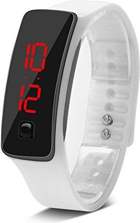 Dilwe - Sport LED Horloge - Waterdicht - Wit - Digitale Elektronische Display