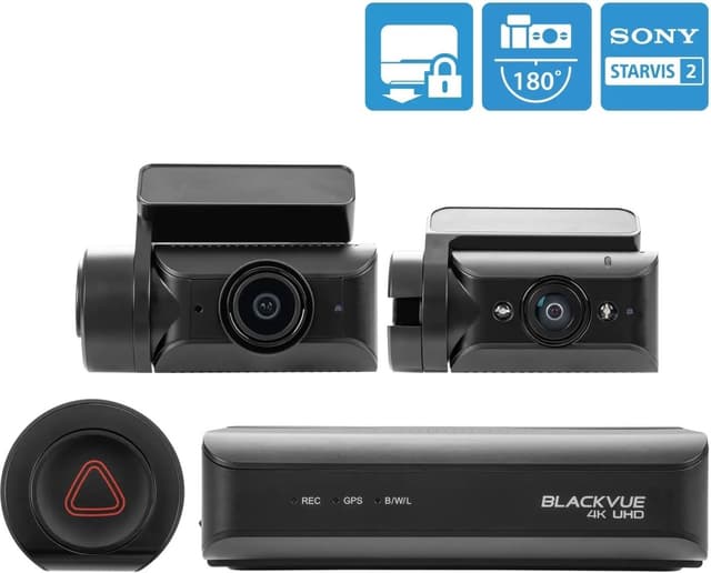 BlackVue DR970X-2CH Box IR Plus 64 GB bilkamera med to kanaler