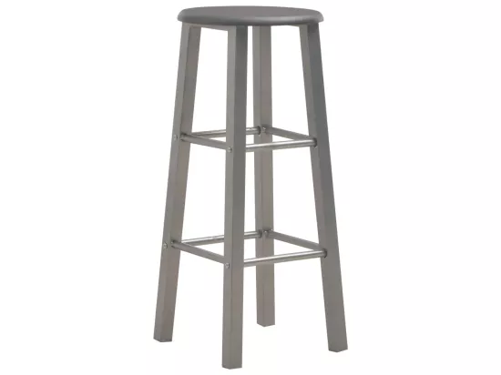 Ensemble de bar 3 pcs Bois et acier Anthracite