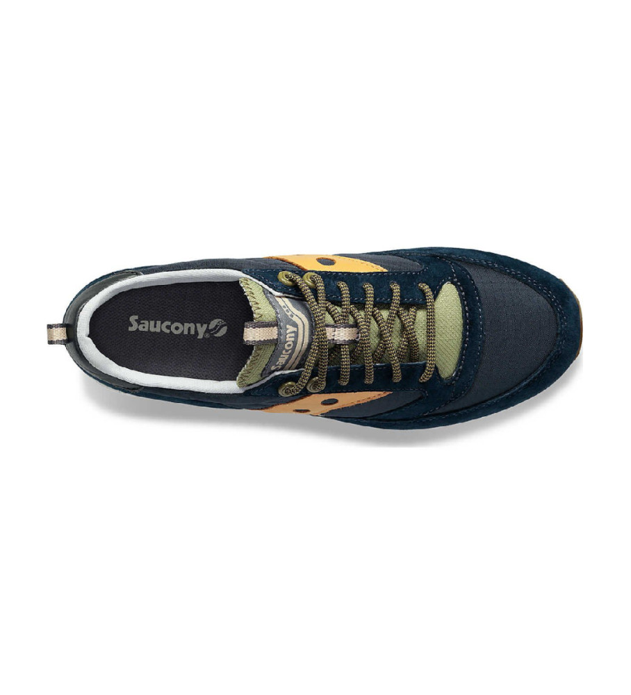 Tênis Saucony Jazz 81 em couro azul