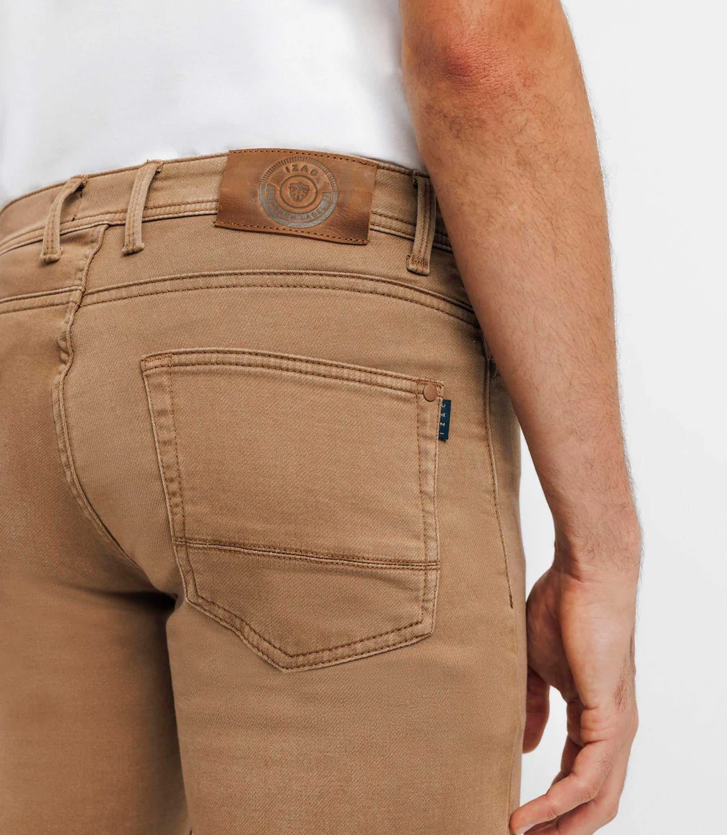 Jean super slim camel