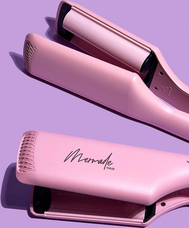 Mermade - Double Waver - Pink - Wafeltang voor Wavy Hairstyle