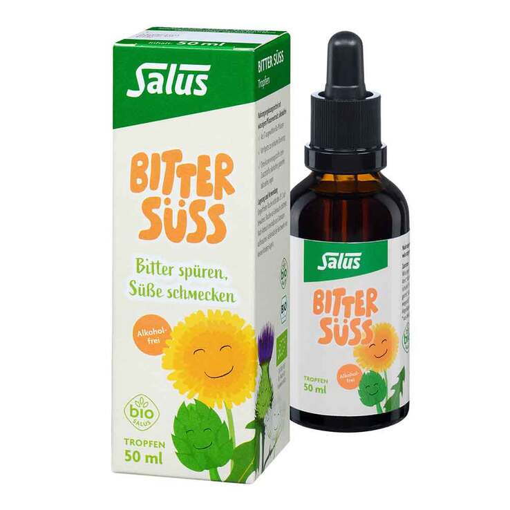 Salus Bitter Süss Tropfen alkoholfrei Bio, 50 ml