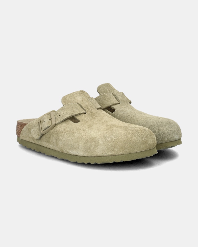 Birkenstock Boston Clog Instapschoenen  - bruin