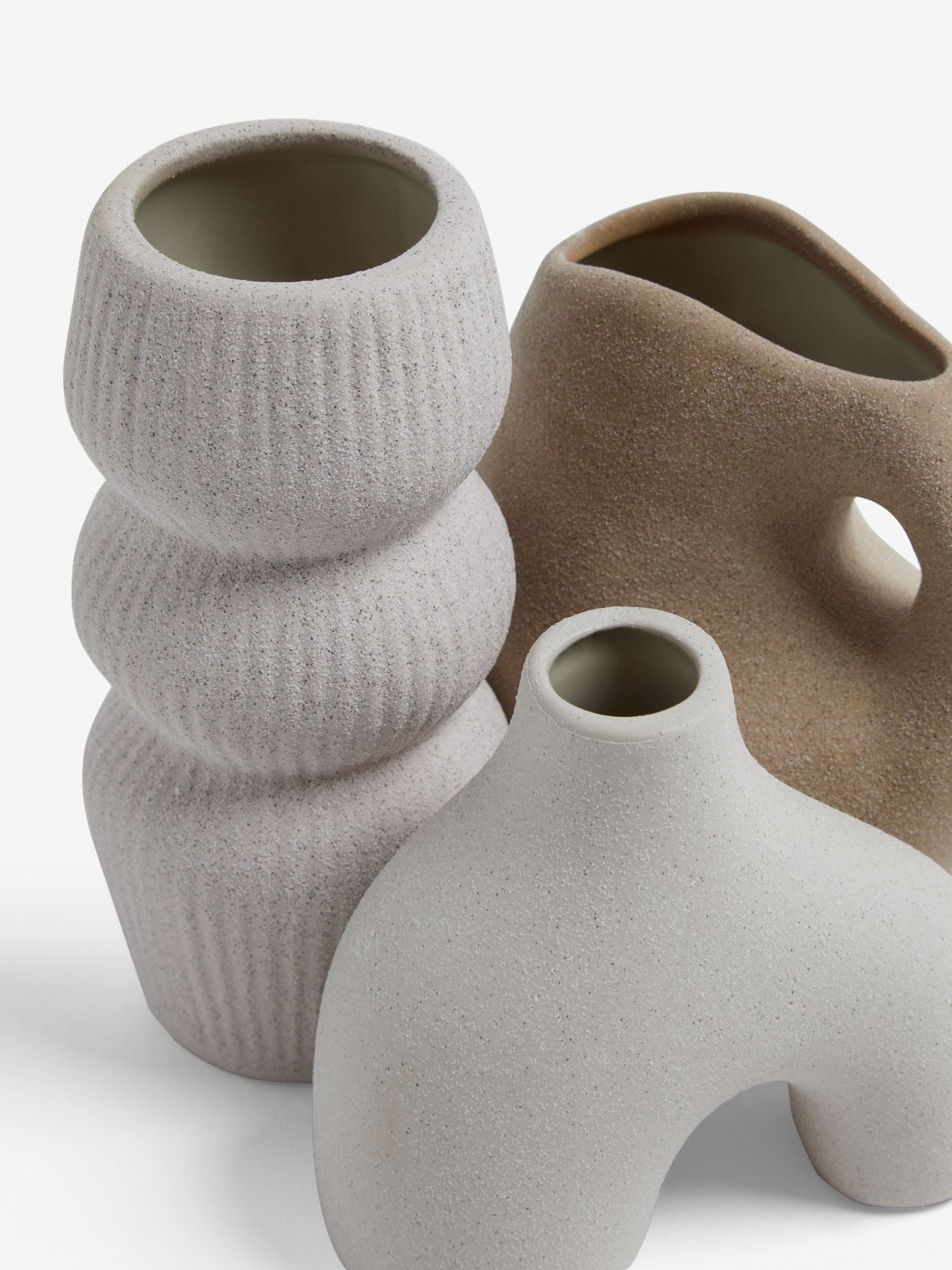 Set of 3 Mini Scandi Ceramic Vases