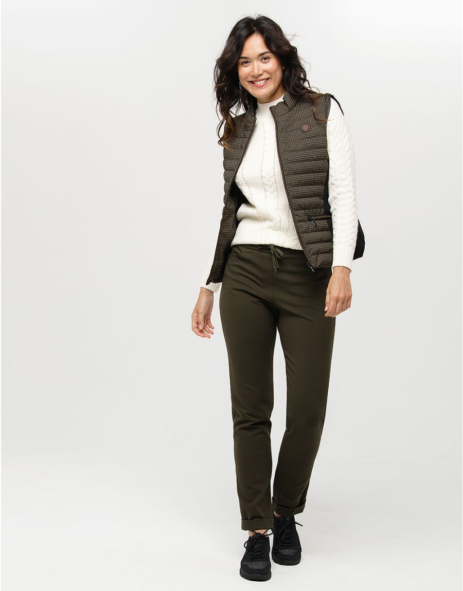 Pull doux écru torsades