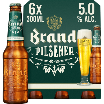 Brand Pilsener Bier Fles 6 x 300ml