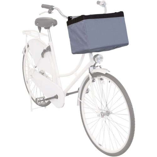 Transportador de animais de estimação para bicicleta cinza