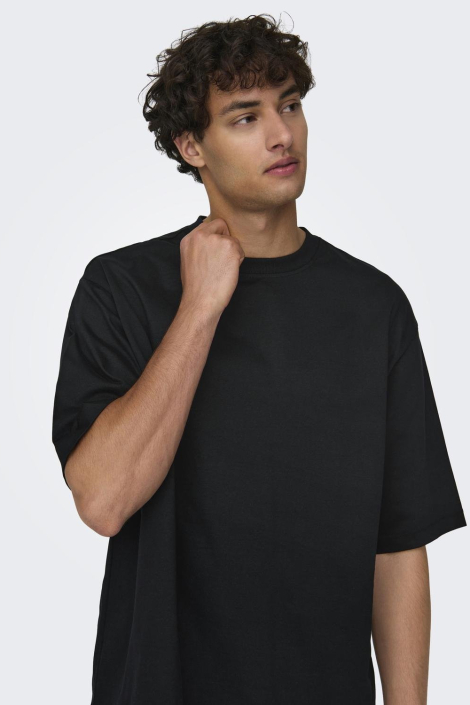 Only & Sons zwarte heren t-shirt