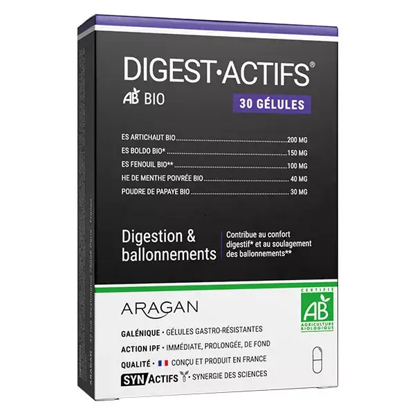 Aragan - Synactifs - Digestactifs® BIO - Digestão - Extratos de Funcho - 30 cápsulas
