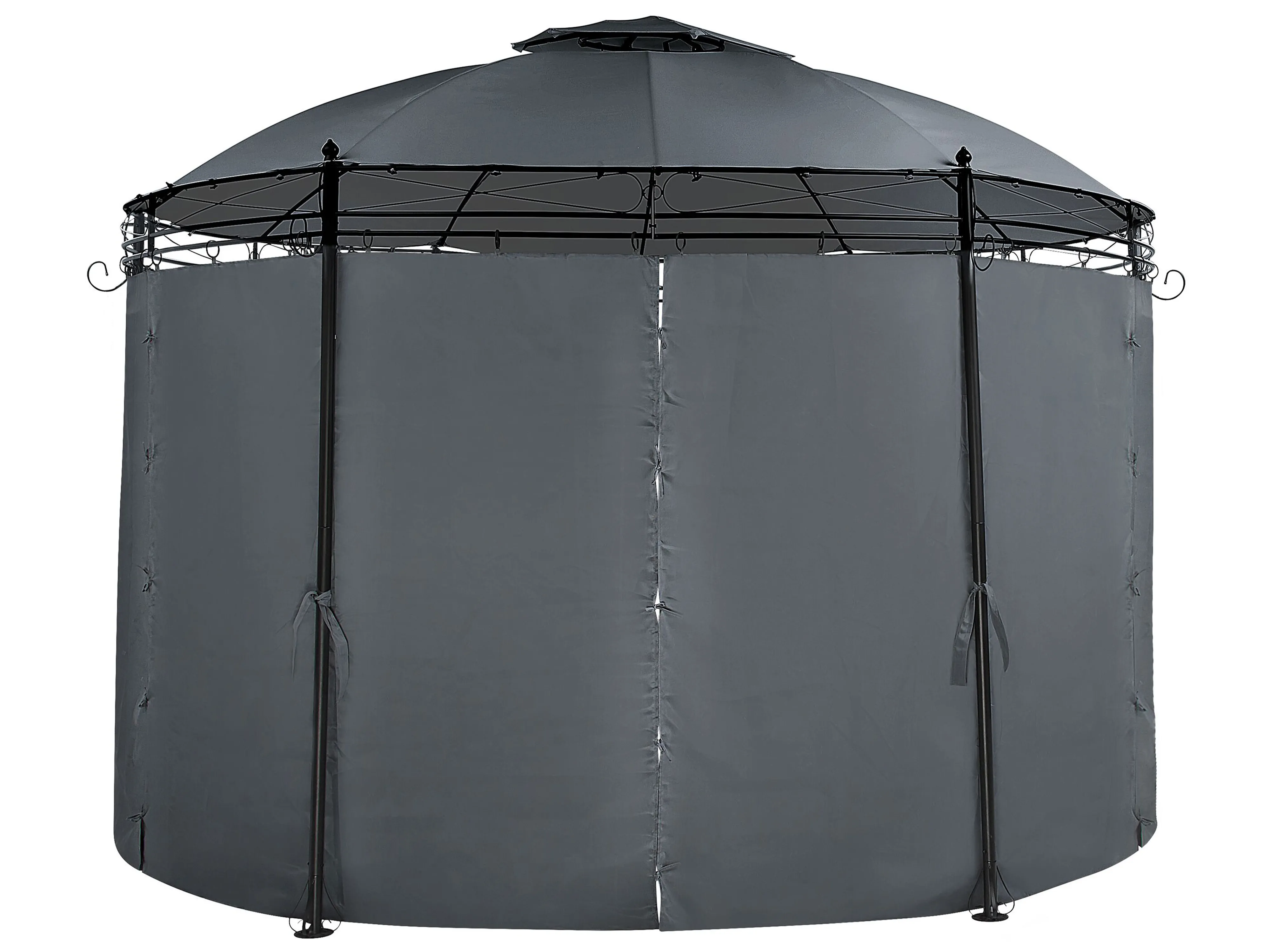 Paviljoen SAFARA Metaal 368 cm 368 cm Grafietgrijs
