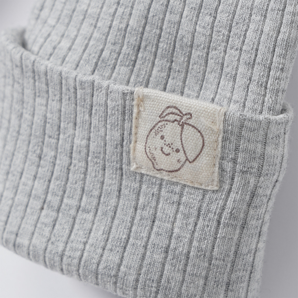 Topomini Pure Collection Baby Leggings mit Rippstruktur hellgrau