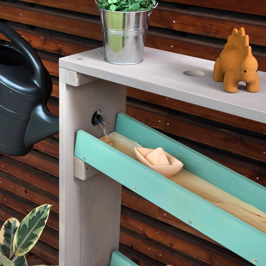 MUDDY BUDDY® Wasserbahn Aqua Tower, warmgrau-salbei