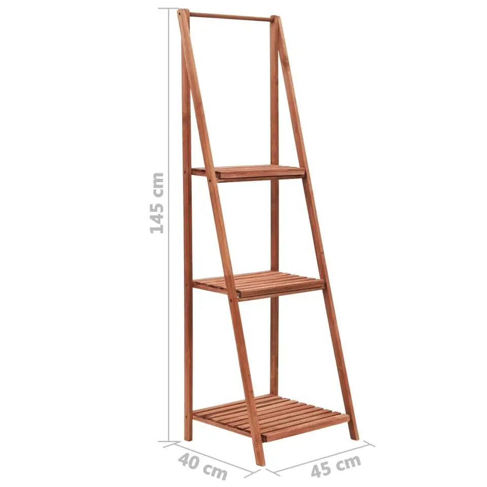 vidaXL - Plantenhouder - Bruin - Hout - 45 x 40 x 145 cm