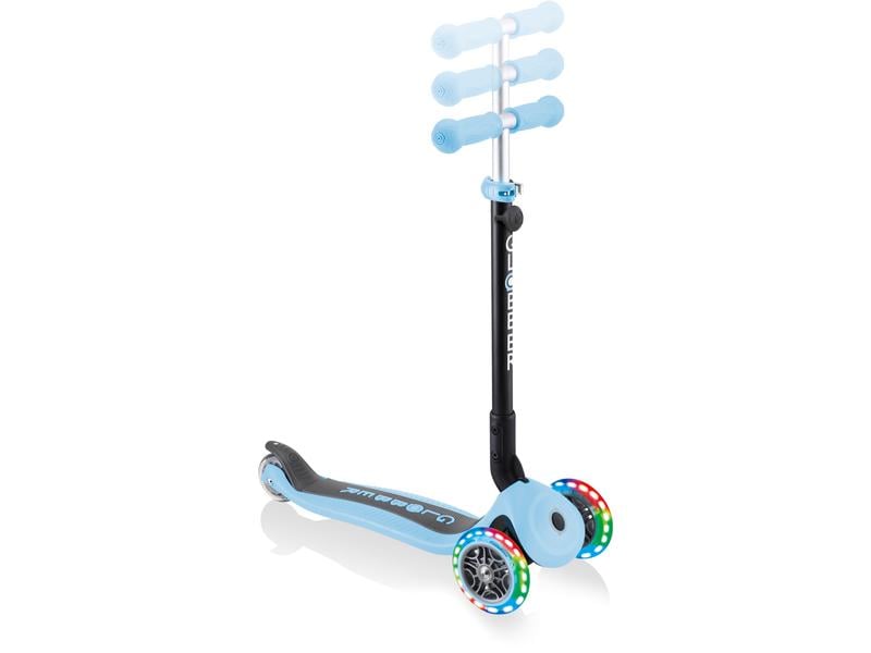 GLOBBER Scooter GO UP Foldable Plus Lights, Pastel Blau Scooter