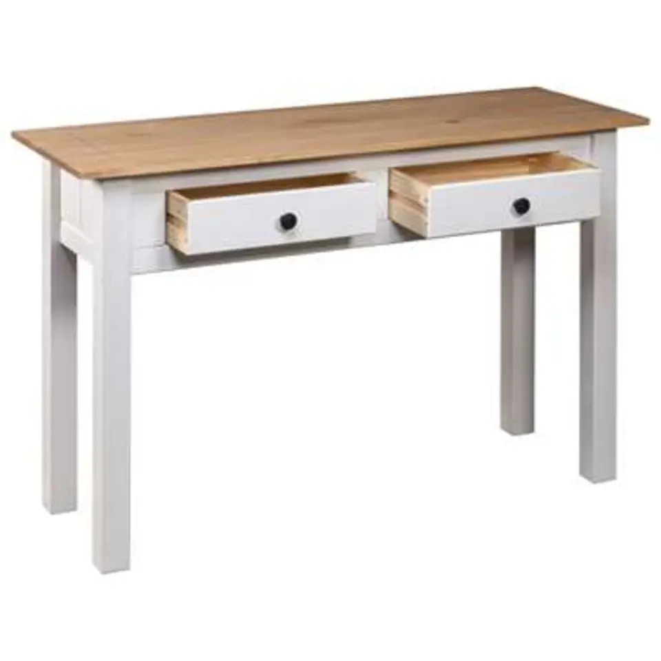 vidaXL - Wandtafel - Wit - Grenenhout