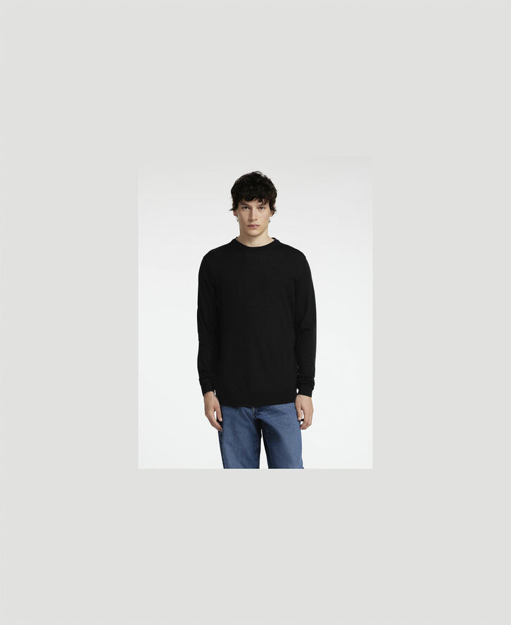 Selected Homme SLHTRAY LS KNIT MERINO CREW NECK NO Sort