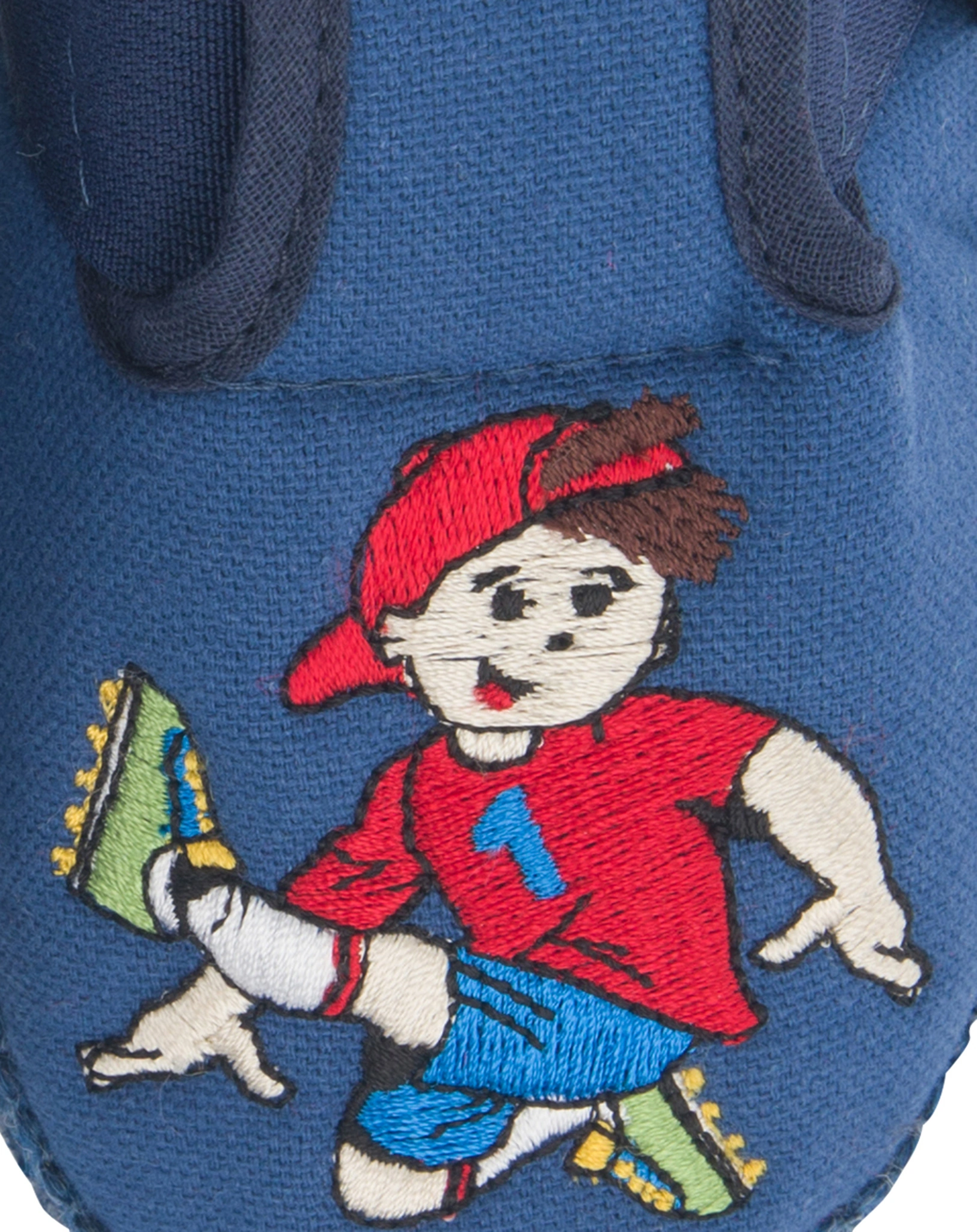 Schlupfhausschuhe FUSSBALLER in blau