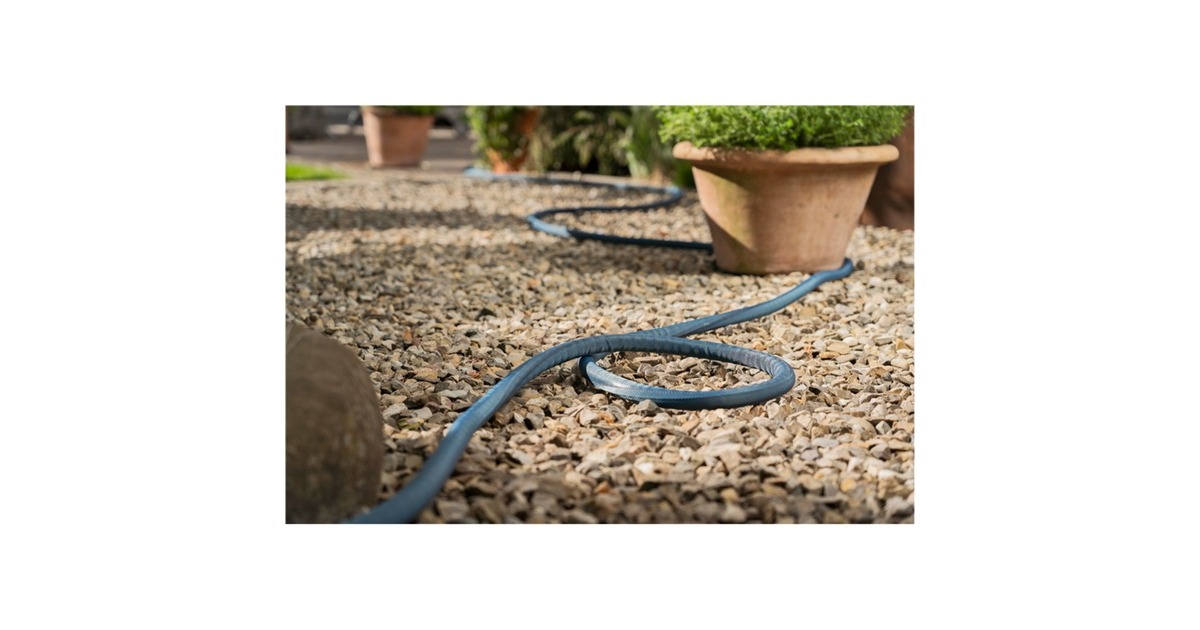 GARDENATextielslang Liano Xtreme 19 mm (3/4”), 30 m  (Donkergrijs/oranje)