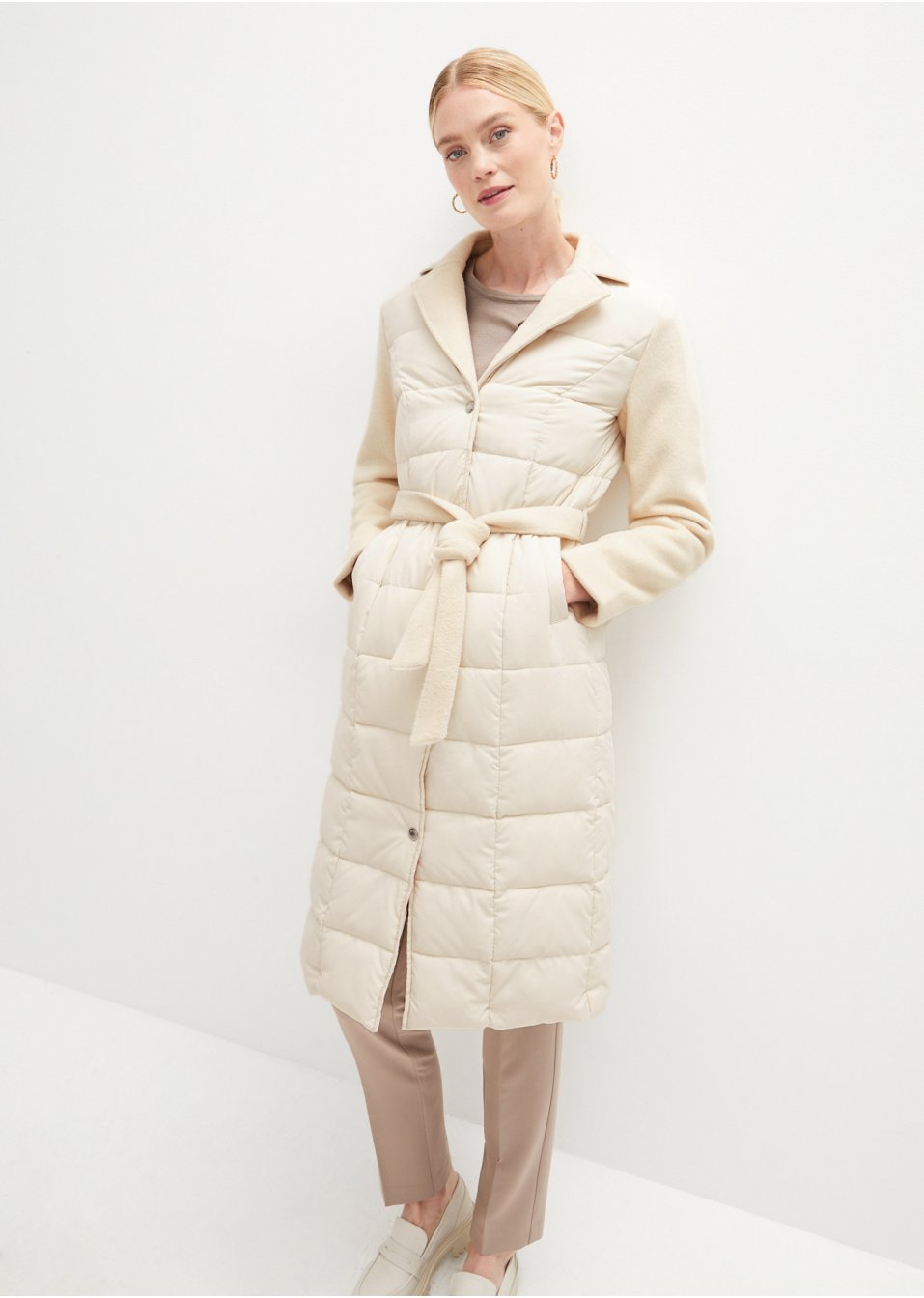 Manteau matelassé style blazer