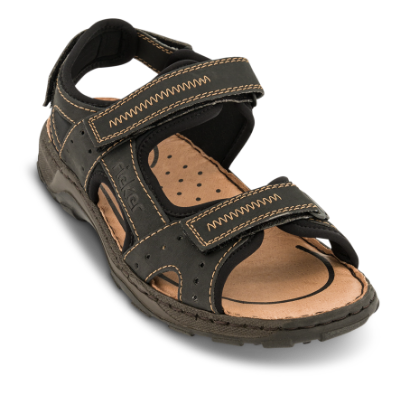 Rieker Herresandal Sort 26061-00 | Skoringen