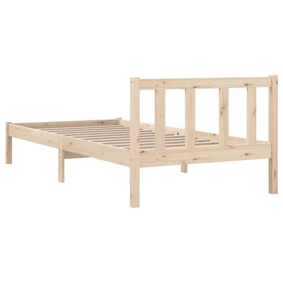 vidaXL - Bed frame - Bruin - Grenenhout - 90 x 200 cm