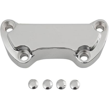 Platine de pontet Drag Specialties Scalloped pour pontet de guidon Harley davidson Universel - Gris