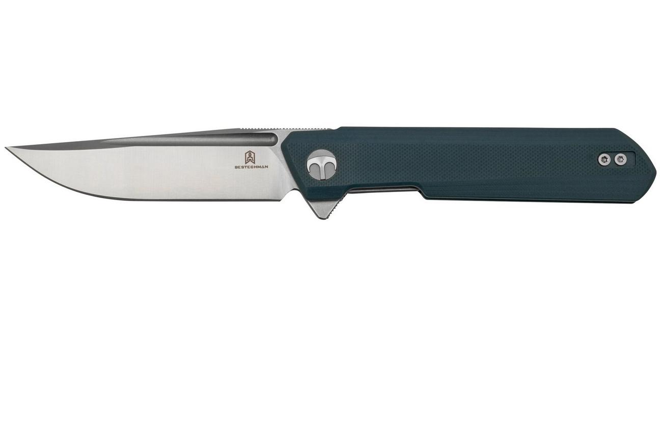 Bestechman Dundee BMK01C Grey G10, Satin D2, zakmes Ostap Hel design