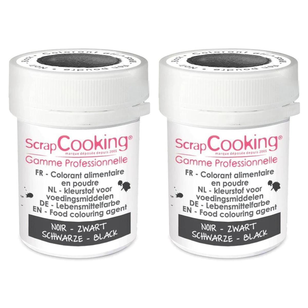 Colorant alimentaire en poudre 10 g - noir Scrapcooking